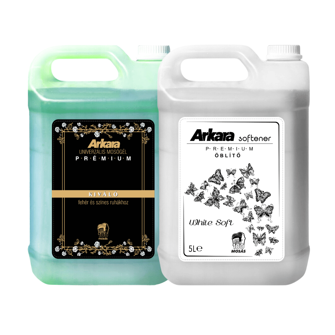 1x Univerzális Kiváló Mosószer + 1x Premium Öblítő csomag